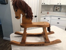 radio flyer wooden rocking horse