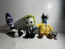 Beetlejuice Beetlejuice Plush Lot Sandworm,Bob,Beetlejuice NWT-Just Play