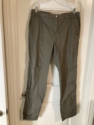 Pendleton Size 14 All Gray Zip Front Straight Leg High Waist Dress Pants |  eBay UK