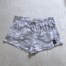 Athletic Works Womens Camo Gray Pockets Performance Gym Shorts Size XXL 20 NEW