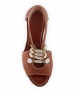 100% AUTH NEW WOMEN LOUBOUTIN ORDONANETTE 160 DENIM PLATFORM WEDGE SANDALS US 11 — photo 2