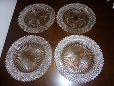 Vintage Anchor Hocking Miss America 8.5" salad plates - set of 4