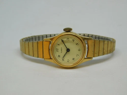 Vintage Timex Two-Hand Wind-up Analog Women's Watch Sz. 5 3/4"
