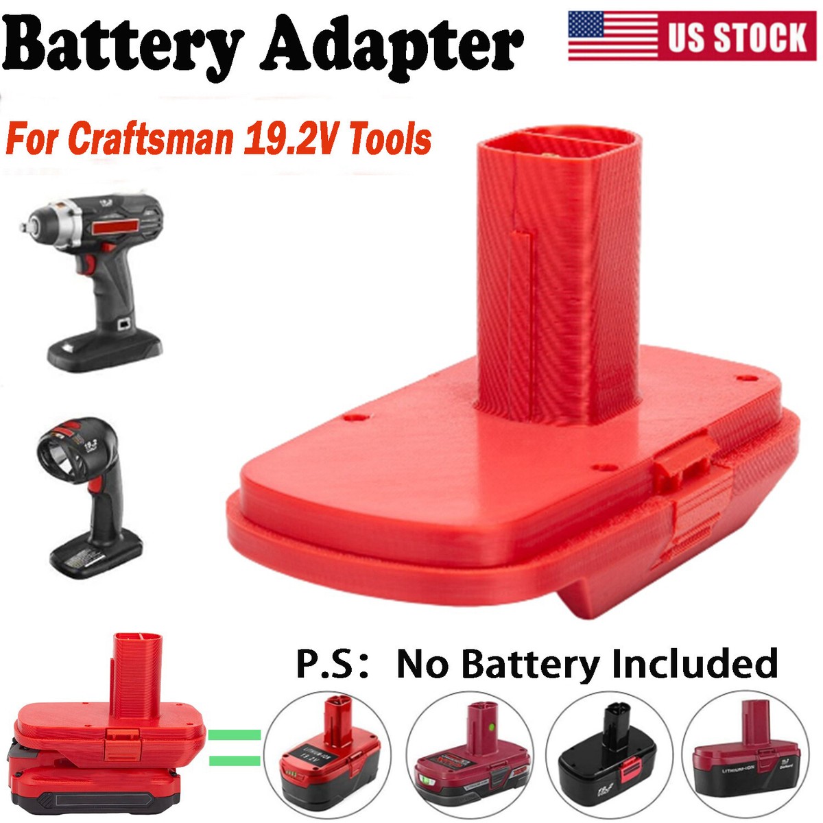 Adapter For Craftsman 20V Max Li-ion Battery to for Craftsman
