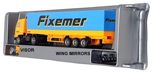Herpa 1/87 Scale 142953 - Scania Truck & Trailer (Fixemer) Yellow/Blue/White - Picture 5 of 6