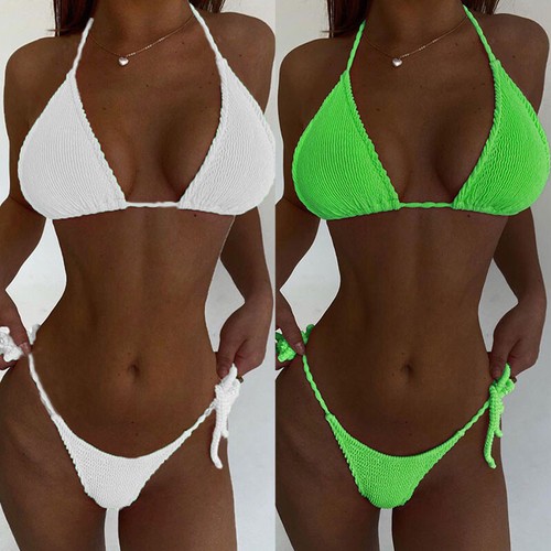 Costume Da Bagno Donna Brasiliano Sexy Bikini Scrunch Costume Da Bagno Donna ☆ - Picture 15 of 44