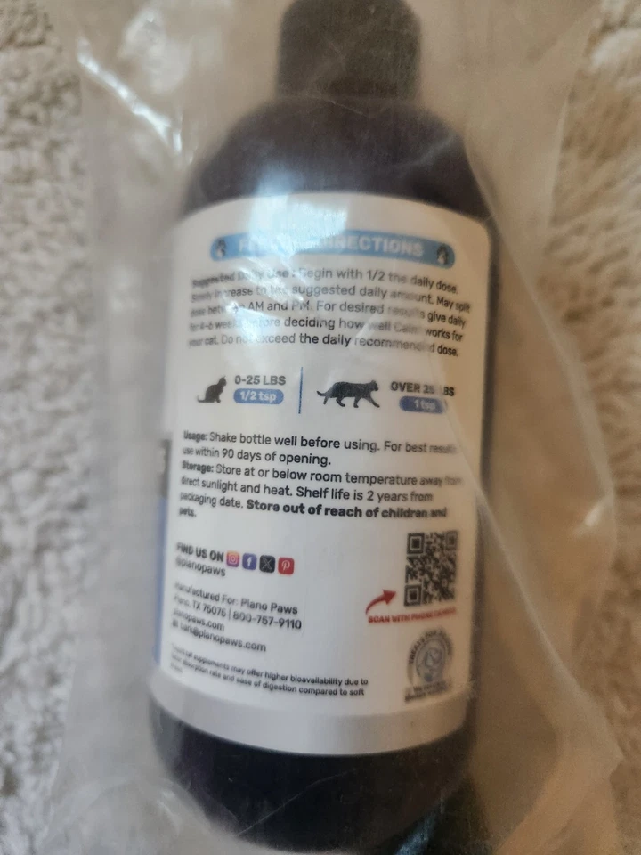 Жидкость для снятия тревоги у кошек Planopaws быстрая абсорбция 8 унций - Изображение 4 из 4