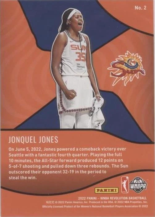 2022 Panini Revolution WNBA - Jonquel Jones #2