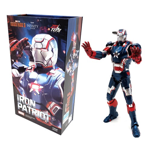 ZD Toys Marvel War Machine Iron Patriot Iron Man 3 Series Action Figure Model - Bild 1 von 13