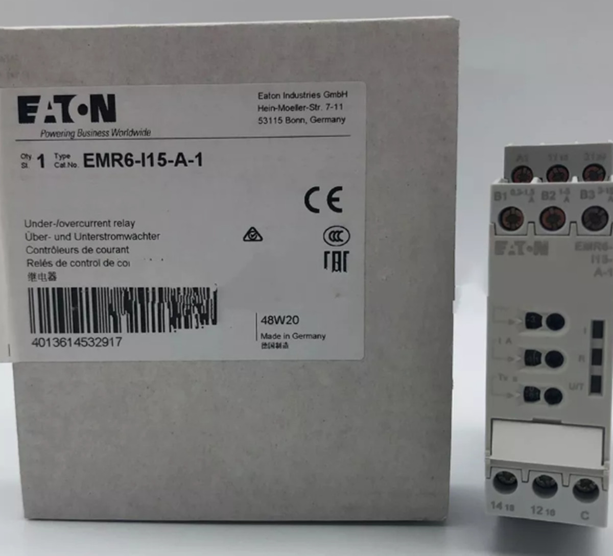 NEW EATON MOLELLER EMR6-I15-A-1 Electric Current Monitoring Relay