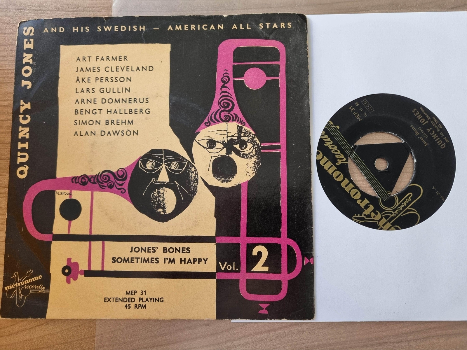 7"" Single Quincy Jones - Jones' bones Vinyl Sweden