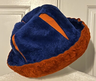 Vintage 1960s/70s Yves Saint Laurent Bold Blue Red Faux Fur  display picture 2