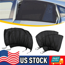 4x Car Side Front Rear Window Sun Shade Cover Mesh Shield Uv Protection 4x Car Side Front Rear Window Sun Shade Cover Mesh Shield Uv Protection