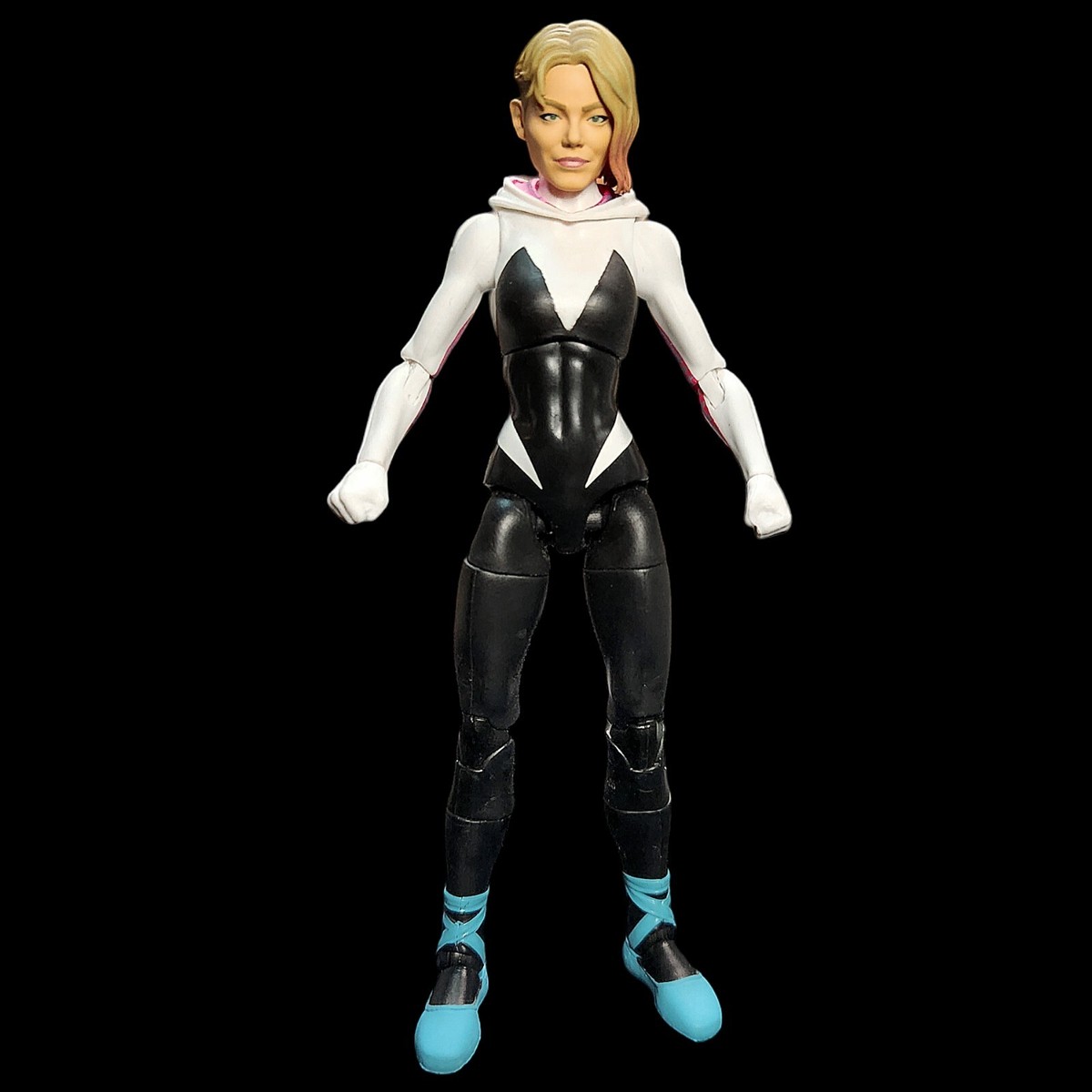 Painted Spider-Gwen Gwen Stacey Emma Stone custom head 1:12 Scale