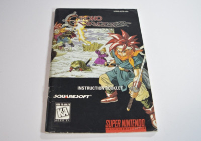Anleitung Chrono Trigger Super Nintendo Snes Handbuch Ntsc USA Booklet Retrog...