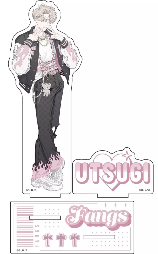 Acrylic Stand Panel 3. Utsugi Original Big Fangs