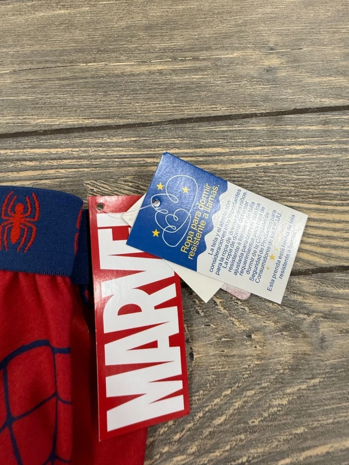 Marvel Kids Flame Resistant Spider-Man Pajama Pants Size 10 Red & Blue - Image 3 of 4
