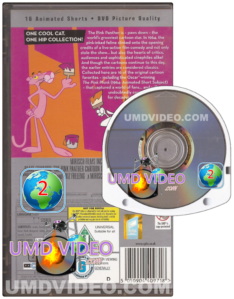 PSP UMD Movie - The Pink Panther Cartoon Collection [Region 2 