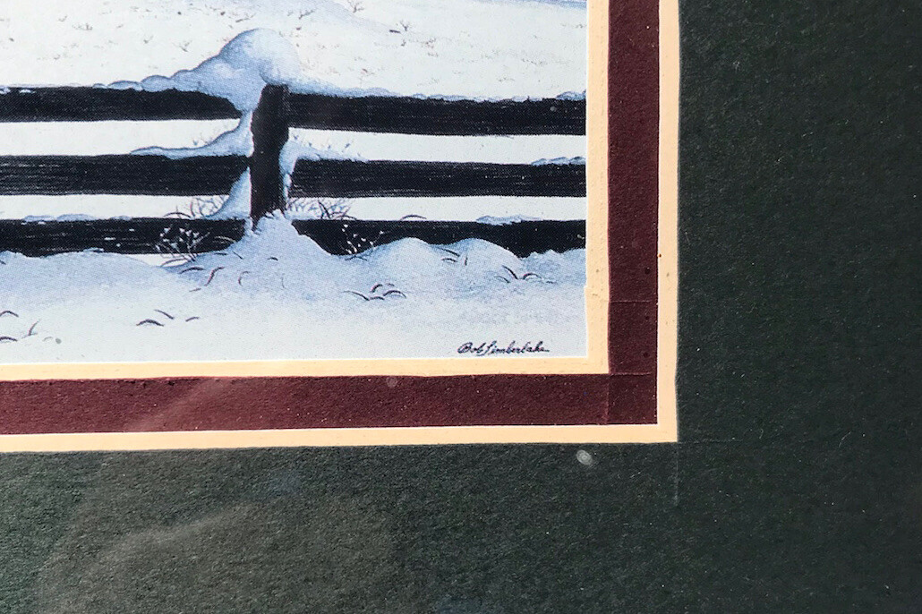 Bob Timberlake Reproduction Framed Print 'Winter's Gift' eBay