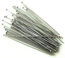 50 Stainless Steel Silver 2 Inch 21 Gauge Straight Bead Pins Findings Headpins