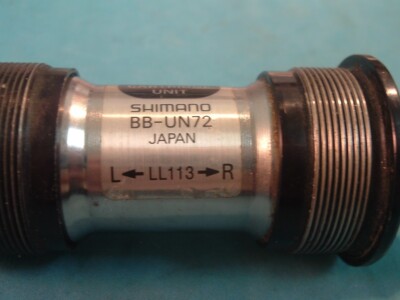 Support Inférieur De Pédalier Shimano BB-UN72 68x122,5 Mm - Très Bon état Fonctionne Comme Neuf