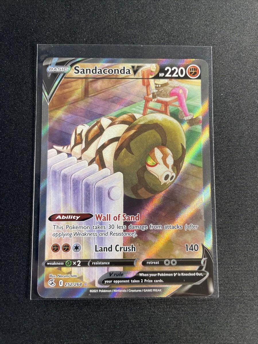 Pokemon TCG Fusion Strike 252/264 - Sandaconda V - Ultra Rare - NM