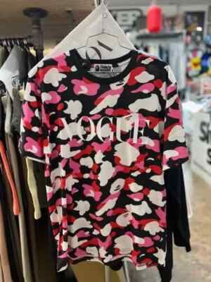 A BATHING APE - A BATHING APE VOGUE TEE ヴォーグ TEE A Bathing Ape x Vogue 2 ape Head Tee SS22 T-shirt size XL
