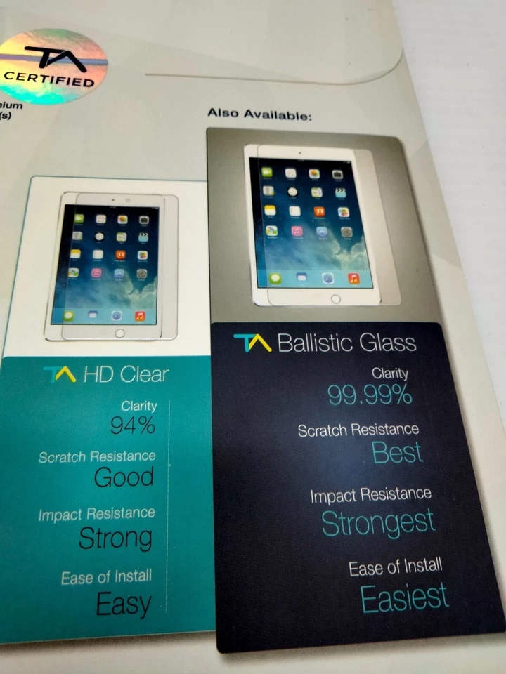 Lot of 2 Tech Armor Maximum Screen privacy Protector for iPad Air 2/ ipad Air - Image 2 of 4