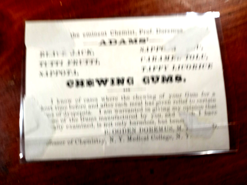Vintage ADAMS Chewing Gum Trade Card,free Shipping - Picture 5 of 5
