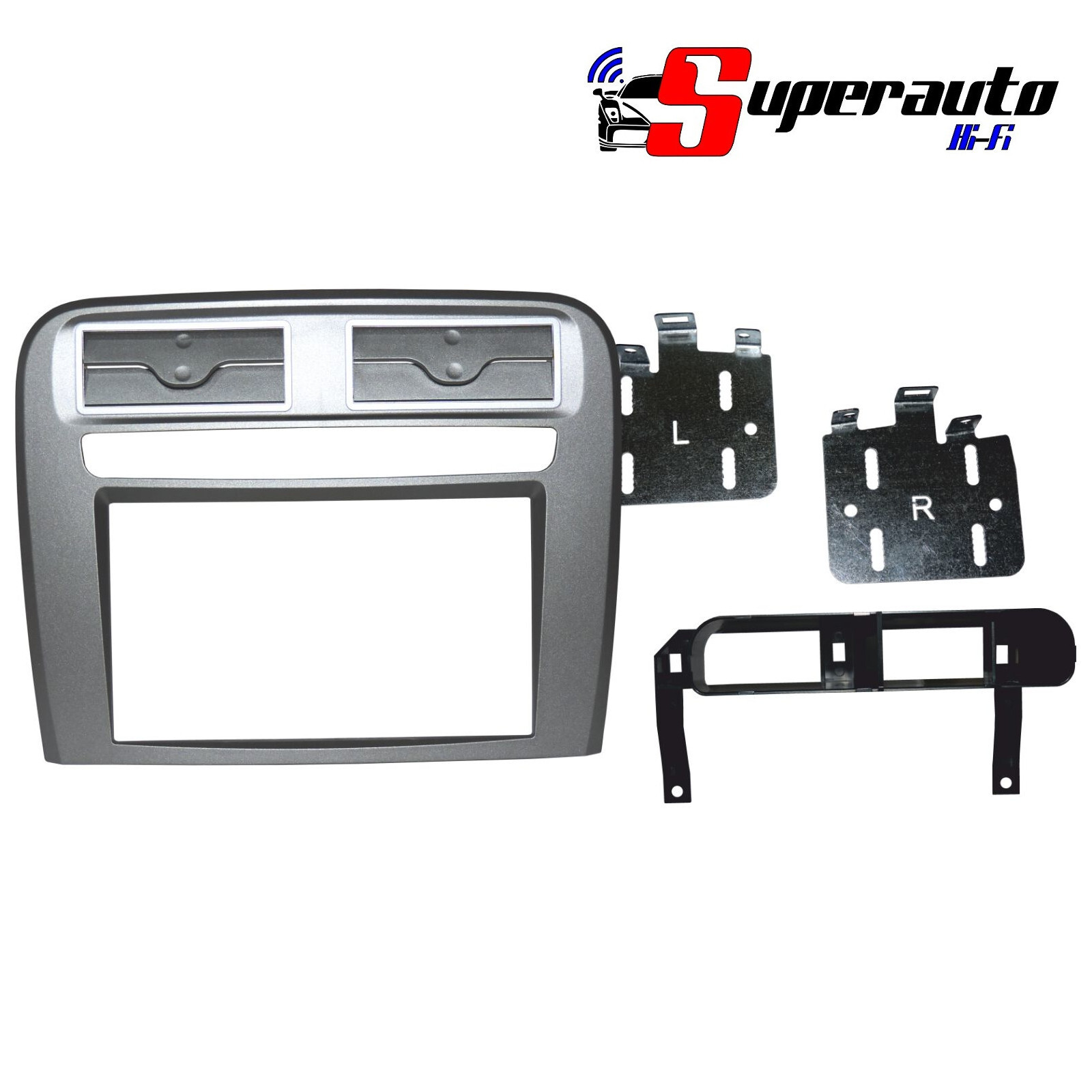 Kit Montaggio Mascherina Autoradio Masterline 2 DIN Fit FIAT Grande Punto Silver