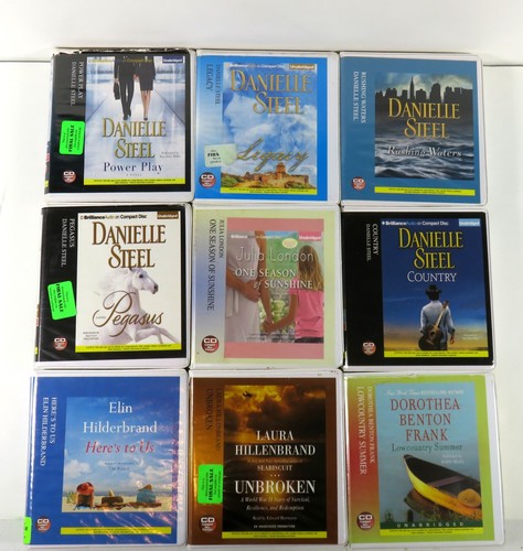 Posten 9 Hörbücher CD Danielle Steel Laura Hillenbrand Hilderbrand ungekürzt