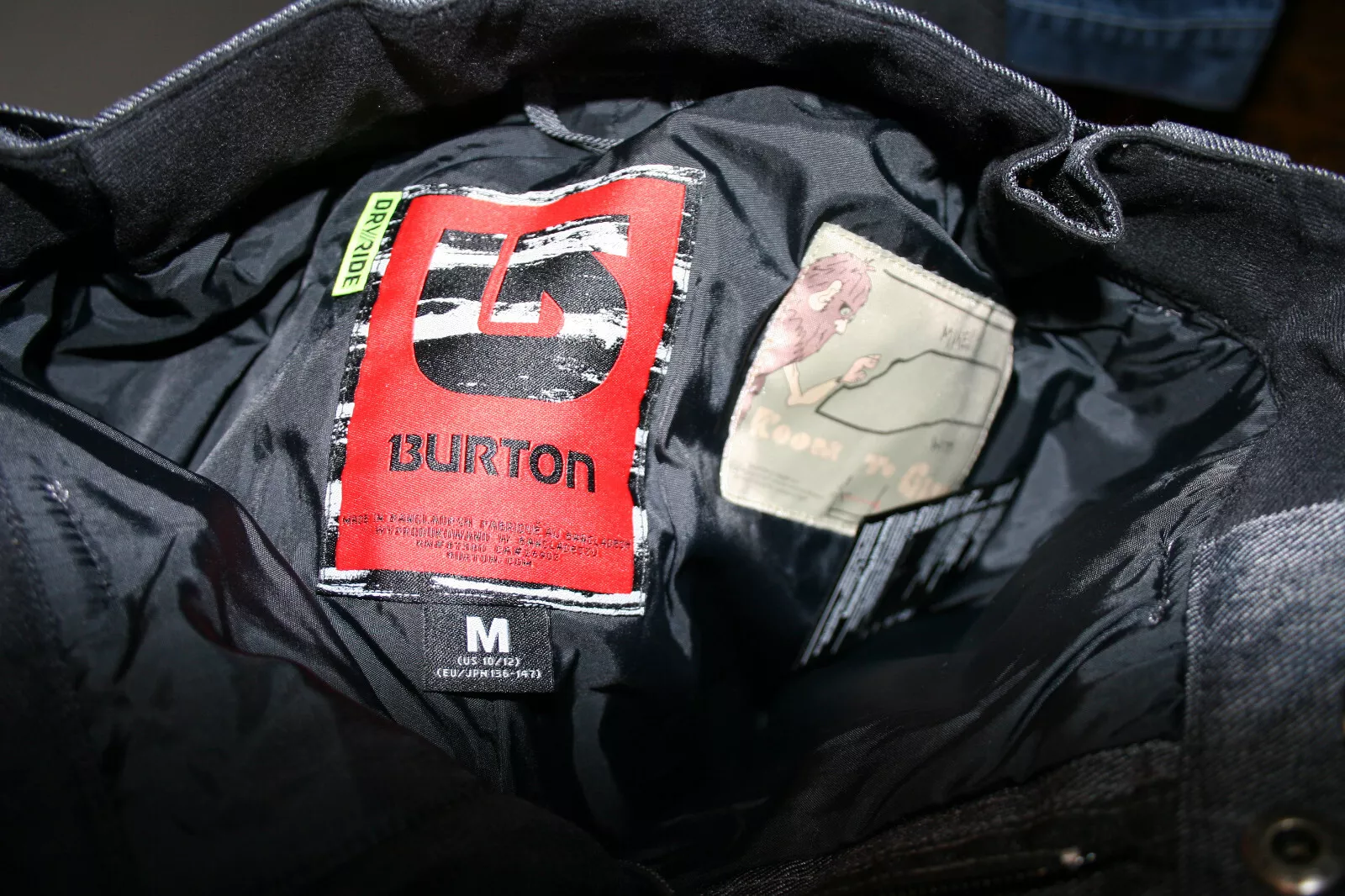 burton dride cargo snowboard ski room to grow pants