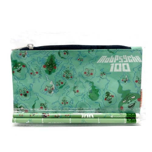 Funko Mob Psycho 100 Pencils Bag Pouch Set Hot Topic Crunchyroll Anime Exclusive