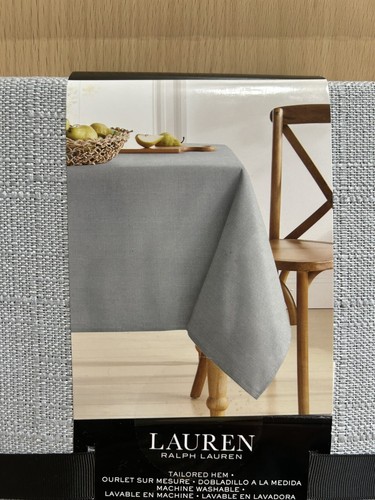 RALPH LAUREN grey Tablecloth 6-8 seatings 60 x84 inch ( 152 x 213 cm ) - Picture 6 of 6