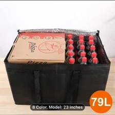 Food Delivery Bag - Sturdy - Insulated Hot And Cold Food Storage Bag