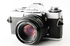  Near MINT Minolta XD Silver 35mm SLR Film Camera MD Rokkor 50mm f1.7 1241