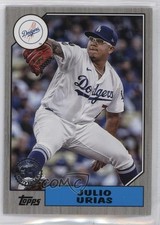 2022 Topps Series 2 1987 Topps Baseball Black 100/299 Julio Urias #87TB-17 1b2c