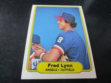 FRED LYNN      (california angels - OF)   1982  fleer  card #468  nr/mint
