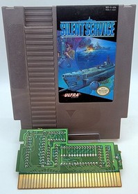 Silent Service (Nintendo Entertainment System, NES 1989) Cleaned - Works