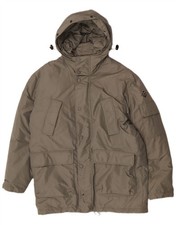 Cappotto uomo Gas imbottito con cappuccio UK 38 medio kaki nylon invernale DS01