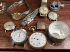 🍀VINTAGE WATCH LOT Elgin  NIVADA Standard SOLOMAX  TIMEX Some Will Run 4U2FIX — photo 1