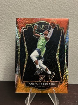2020-21 Panini Select - Premier Level #169 Anthony Edwards (RC) Red Shimmer
