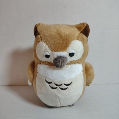 Bellzi Brown, White, Tan Owl 6 in Plush Stuffed Animal Toy