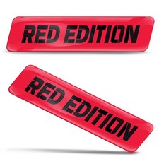 3D silicone sticker red edition doming emblem car motorcycle helmet KS 200
