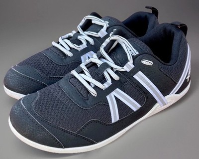 Xero Prio Mens Size 7.5 Running Lifting Shoes Black White Minimalist Barefoot