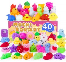 40 Pack Squishy Toys Squishies Mochi Squishy Party Favors for Kids