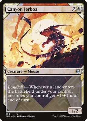 Canyon Jerboa (290) Showcase Zendikar Rising ZNR MTG Magic