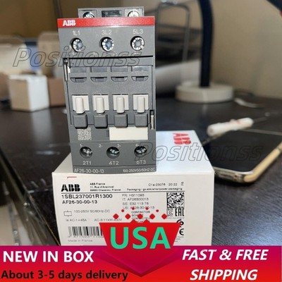 ABB AF26-30-00-13 Contactor 45 Amp 3 Pole 100-250 Volt 1SBL237001R1300 Series AF