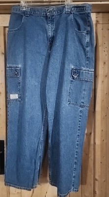 VTG LEVI'S Two Horse BRAND DENIM work Clothing 36 X 30 Measurements Side Pockets