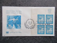 NATIONS UNIES lettre FDC 1er jour COMMISSION ECO en 1959 lot MB294